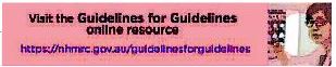 Guidelines for Guidelines online resource